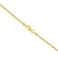 thumbnail image 4 of 14K Yellow Gold 1.50MM Rope (Diamond Cut) Chain Necklace for Men and Women ( Unisex ), 16"-24", 4 of 7