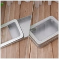 thumbnail image 3 of 4 Pcs Boîtes de Rangement Transparentes pour Clé USB en Fer-Blanc, 3 of 8