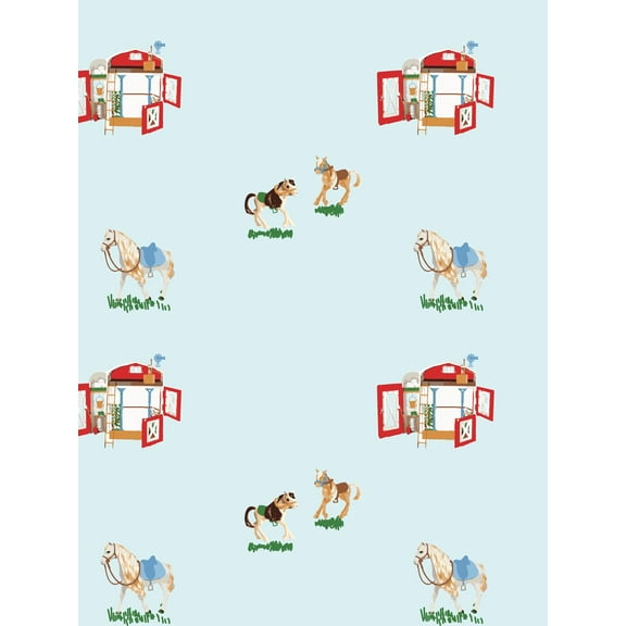 Barbie's Stable Removable Vinyl Wallpaper, Sky