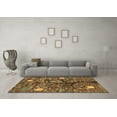 thumbnail image 3 of Ahgly Company Indoor Square Abstract Brown Modern Area Rugs, 6' Square, 3 of 4