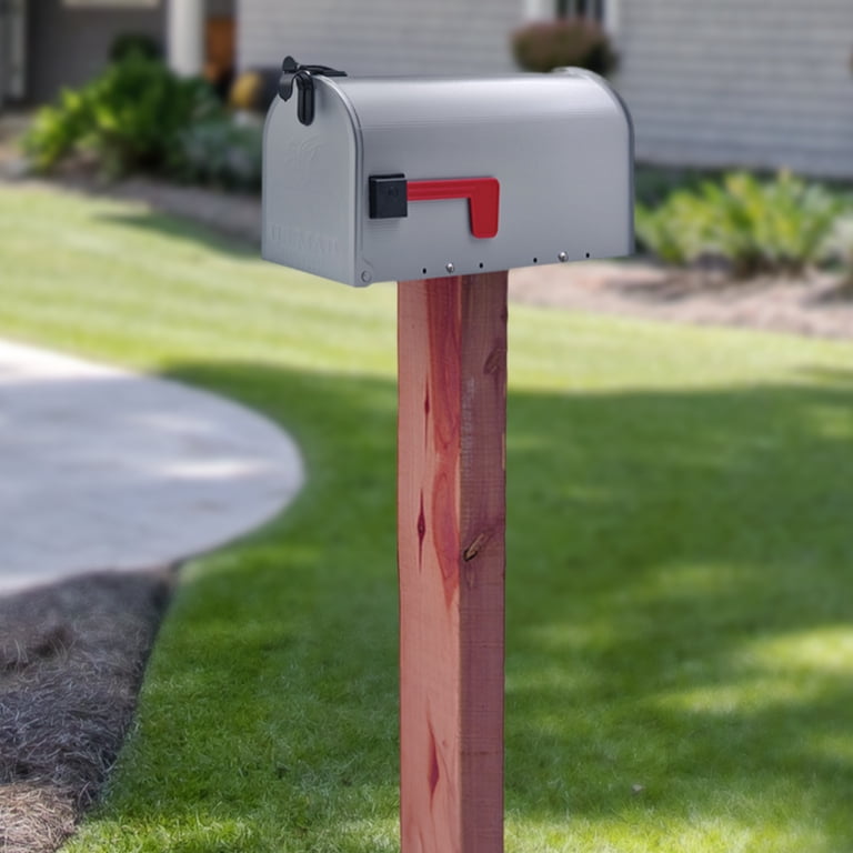Architectural Mailboxes Parkwood No Dig, Drive-In Wooden Mailbox