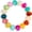 Color 1, variant on Bead Bracelet for Women Vibrant Color Resin Beads Bracelets Elastic Stretch Chunky Bracelet Boho Summer Beach Vacation Jewelry