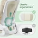 thumbnail image 3 of Silla Ergonómica de Oficina, Silla Giratoria con Malla, Soporte Lumbar y Reposacabezas, Reposabrazos Abatibles, Beige, 3 of 9