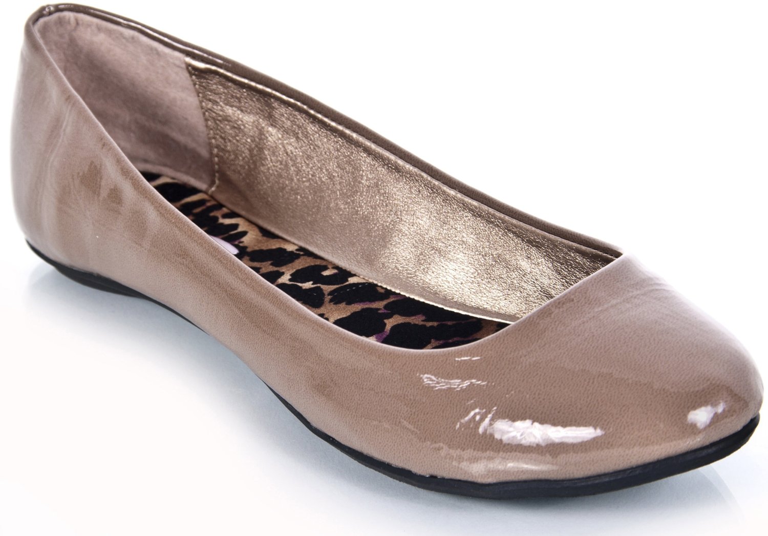 Taupe Crinkle Patent