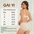 thumbnail image 7 of GAI YI Women's Butt Lifter Shapewear Panties - Tummy Control Body Shaper Underwear with Removable Pads, High Waist Booty Enhancer Panties 2 Pack Skin+Skin XL, 7 of 7