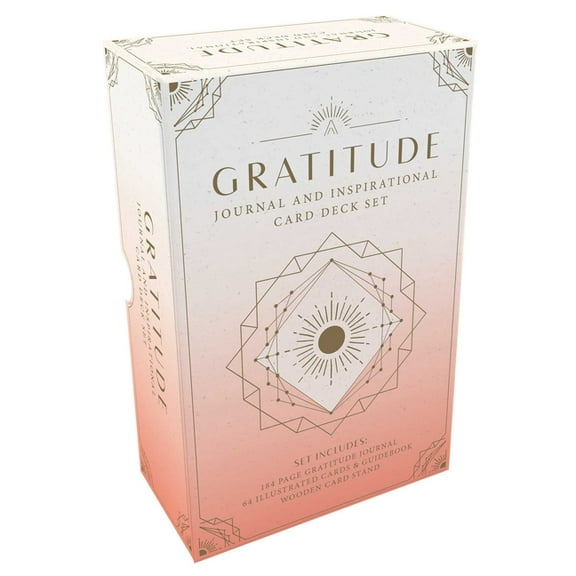 Inner World Gratitude Journal and Inspirational Card Deck Set, (Paperback)