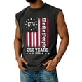 thumbnail image 3 of Youpwaven 250 Anniversary USA Shirt for Men, 1776 We The People Patriotic Tank Top, 250 Year American Anniversary Flag Muscle Tee, 3 of 4