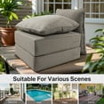 thumbnail image 4 of POCASSY 6" Thick Outdoor Chair Cushions Set of 4, 22" x 24" x 6" Outdoor Cushions for Patio Furniture, Deep Seat and High Back Cushion for Patio Rocking Dining Chair and Couch, Gray, 4 of 13