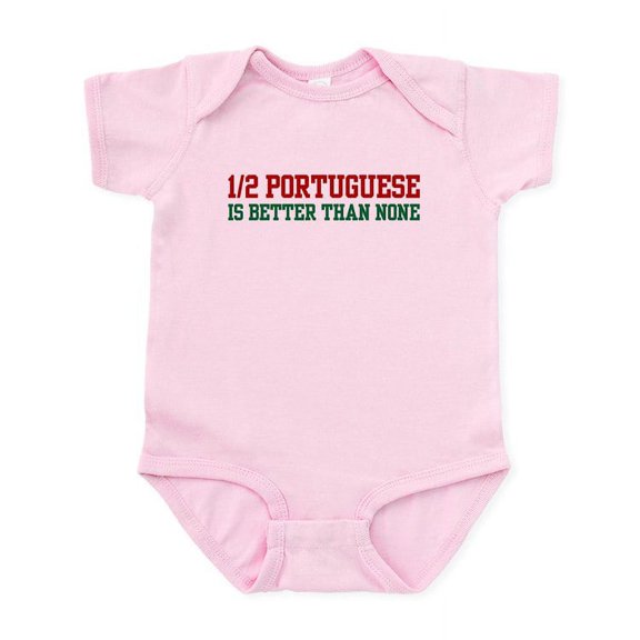 CafePress - Half Portuguese Infant Bodysuit - Baby Light Bodysuit, Size Newborn - 24 Months