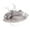 Gray, variant on Elegant Sinamay Fascinator Hat With Feather And Adjustable Headbands Hair Decors