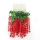 thumbnail image 1 of XmhyTop Flores colgantes de glicina roja, paquete de 12 enredaderas de flores, glicina falsa, flores de glicina artificiales de 3,61 pies,guirnalda de flores para decoración, 1 of 5