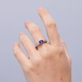 thumbnail image 3 of Angara Natural 0.75 Ct. Tanzanite with Diamond Classic Ring in 14K White Gold for Women (Ring Size: 3.5), 3 of 11
