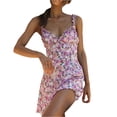 thumbnail image 4 of IROINNID Women's Sleeveless Sundress V-Neck Crushed Flower Dress Chiffon Dress Prints Dress, 4 of 8