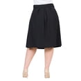 thumbnail image 5 of Plus Size Elastic Waist Pleated Pocket Skirt, 5 of 11