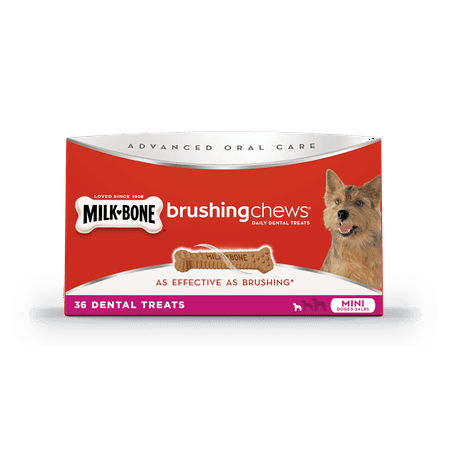 Milk-Bone Mini Brushing Chews Daily Dental Treats, 14.14-Ounce
