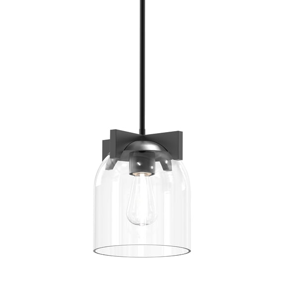 Maxim 21230 Scoop 8" Wide Mini Pendant - Black