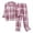 Pink, variant on Sngxgn Women's Pajama Long Sleeve Shirt and Pajama Set, Women's Sleepwear(Pink,XL)