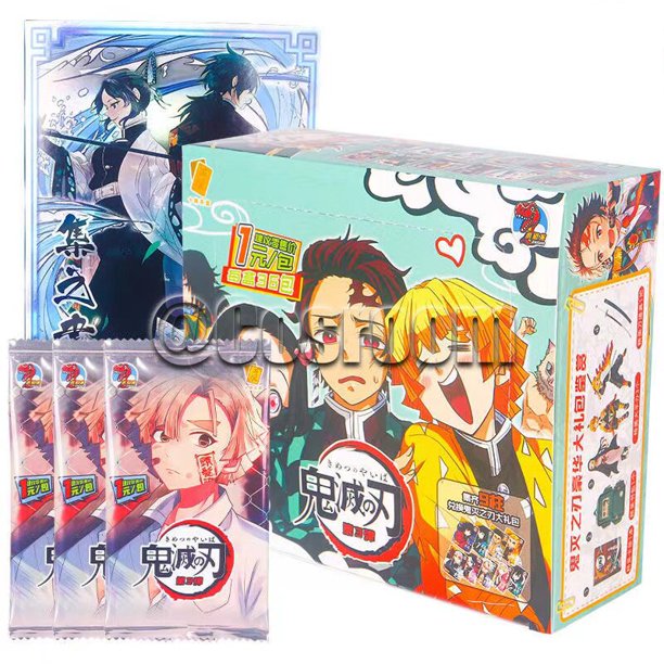 5/25/180 Pcs Anime Demon Slayer Cards Tanjirou Nezuko TCG Rare Trading Collection Hero Card Battle Carte for Children Gift ToysOption 1Option 1 heqiyong LED