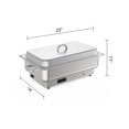 thumbnail image 2 of 9QT Electric Chafing Dish Set for Buffet with Temperature Control, Stainless Steel Buffet Servers and Warmers with 2 Half-Size Pan for for Parties, Weddings, Banquets, 2 of 7