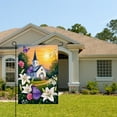 thumbnail image 2 of JOOCAR Linen Garden Flag with Church and Butterflies for Spring Summer Home Outdoor Garden Yard Door Decor 12x18 inch, 2 of 5