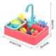 thumbnail image 3 of El fregadero de cocina rosado 19Pcs juega con los regalos educativos del agua corriente para los muchachos de las muchachas, 3 of 5