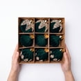 thumbnail image 2 of ShaoXinWan 9 Pcs Assorted Red Flocked Christmas Baubles, Gold Accent Shatterproof Tree Hanging Ornaments, Multi Style Holiday Decor for Wreath, Window and Wedding Party, 2 of 5