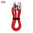 thumbnail image 1 of Universal 120W SuperCharge Type-C Data Cable, Fast Charging Zinc Alloy USB-C Power Cord for Android Smartphones & Tablets, High-Speed Sync & Rapid Power Delivery, 1m/2m Lengths in Black, Red, 1 of 8