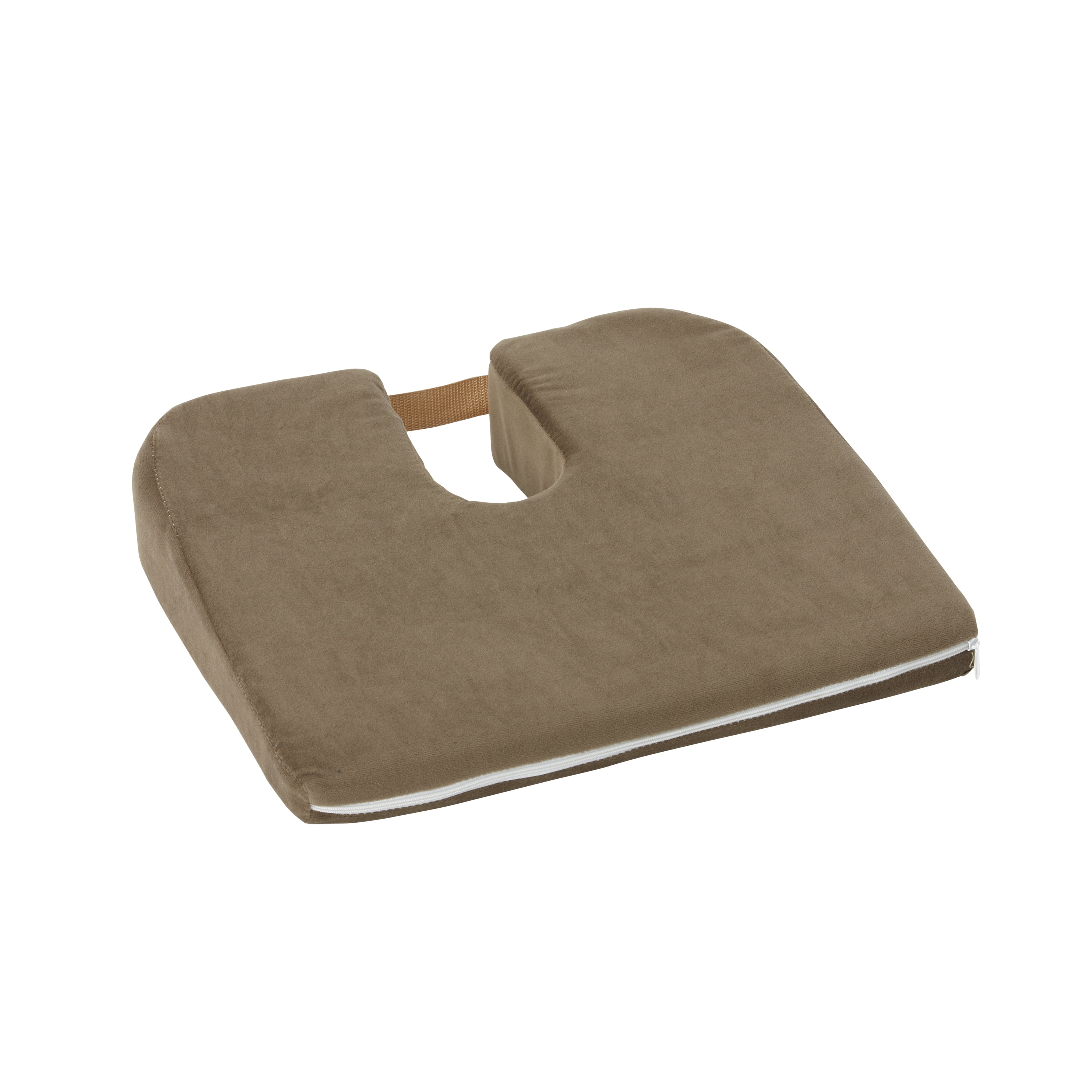 DMI Foam Chair Seat Cushion for Tailbone and Sciatica Pain Relief, Seat Cushion for Cars, Office, Desk Chairs and Wheelchair for Coccyx Support and Better Posture, Camel