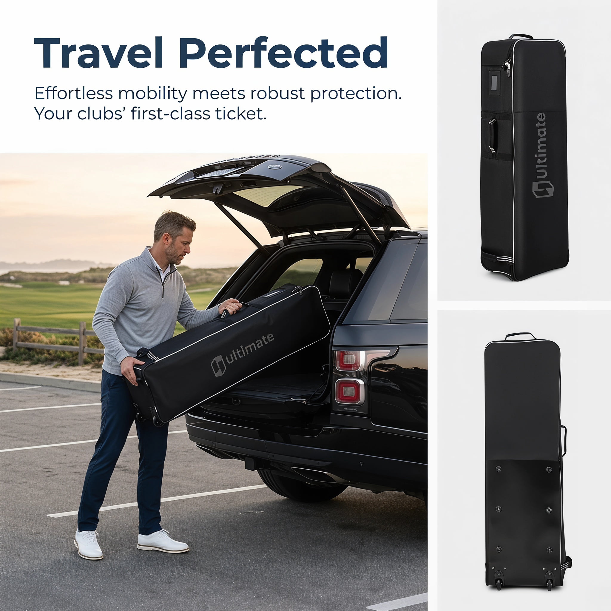 Resenkos Soft-Sided Golf Travel Bag with Wheels