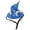 Blue, variant on Adjustable Small Pet Wizard Hat, Cute Mini Party Hat for Hamsters, Guinea Pigs & Small Animals