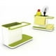 thumbnail image 3 of Caddy - Soporte para fregadero, soporte para esponja, raspador, cepillo y líquido lavavajillas - Verde, 3 of 5