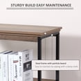 thumbnail image 5 of HOMCOM 4-Tier Industrial Modern Style Open Standing Bookshelf Organizer Storage Rack for Living Room, Bedroom, Brown / Black, 5 of 8