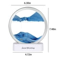thumbnail image 3 of Moving Sand Art Picture, Liquid Motion Three-Dimensional Abyssal Sandscape in Mo-tion Display Flowing Sand Frame Relaxing Desktop Home Office Work Decor Art Toys, 3 of 6