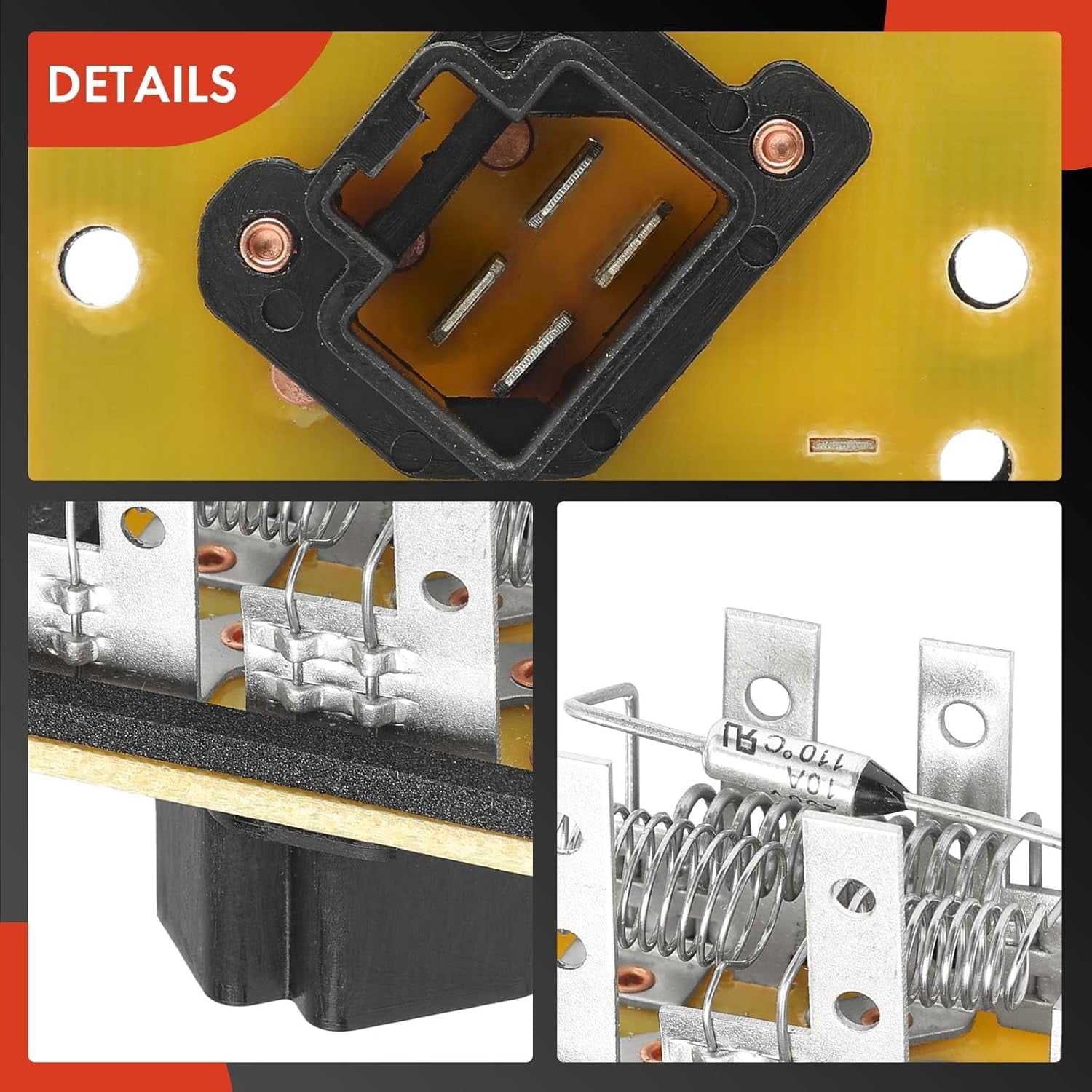 A-Premium HVAC A/C Blower Motor Resistor Replacement for Ford Expedition 1997-2006 F-150 F-250 Mustang Expedition Excursion Escape Lincoln Mazda Mercury