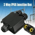 thumbnail image 2 of Waterproof Ip68 Cable Connector Cable Connector Plastic Wire Connector 3 Way Cable Connector Waterproof IP68 Cable Connector 3 Way External Electrical Junction Box Plastic Cable, 2 of 8
