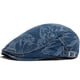 thumbnail image 1 of Gorra unisex Gatsby Newsboy de mezclilla con estampado de mariposas, 1 of 2