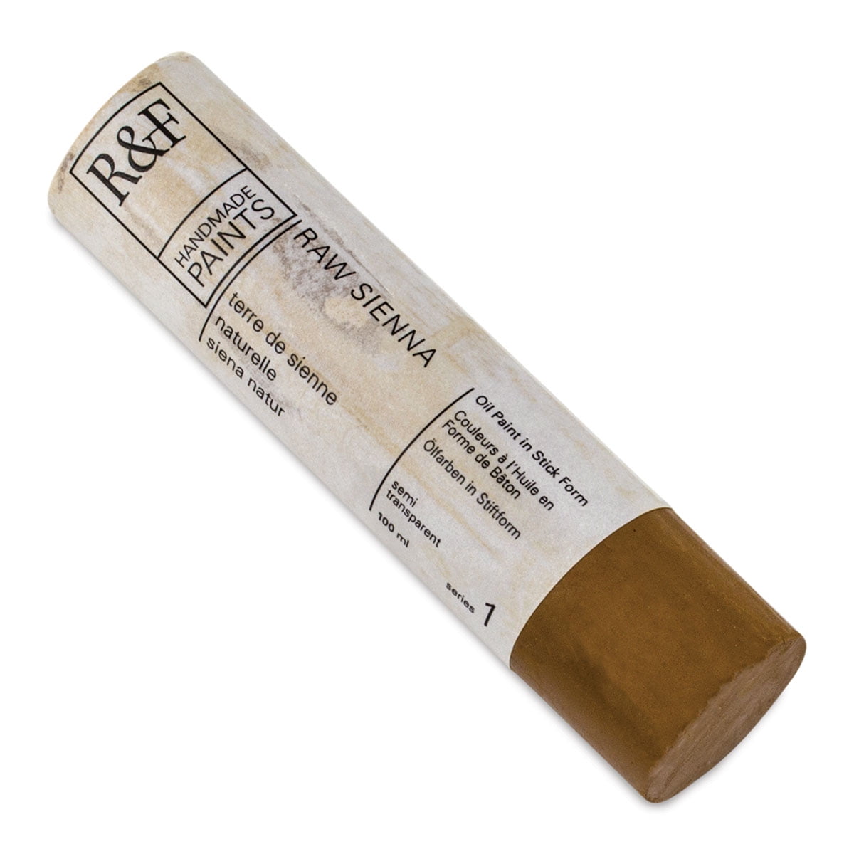 R&F Handmade Paints Pigment Stick, 100ml, Raw Sienna