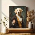 thumbnail image 6 of Thumbs Up Cartoon Dog Canvas Print, Funny Pet Lover Decor For Home Kitchen Cafe Hotel Office Wall Art, 6 of 8