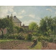 thumbnail image 2 of Pissarro, Camille 14x12 White Modern Wood Framed Museum Art Print Titled - The Artists Garden at Eragny, 1898, 2 of 4