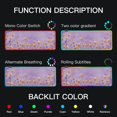 thumbnail image 5 of Watercolor Orange Flowers RGB Gaming Mouse Pad Large Keyboard Mat Rubber Base 13 Light Modes, 5 of 6