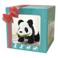 thumbnail image 5 of Electronic Panda Toy with Sound and Movements, Interactive Animated Plush Toy Panda Walking & Wiggling Ear, Educational Stuffed Animal Gifts for Birthday Xmas, Black White, 6.3in, 5 of 5
