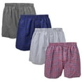 thumbnail image 3 of Falari 4-Pack Kids Boy Boxer Underwear 100% Cotton Assorted Group 01 Large, 3 of 5