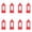 A002-8PCs, variant on 8PCs Lanterns for Ramadan, Small Decorative Lantern with Flickering LED Candle for Wedding, Moroccan Lantern for Table Centerpiece, Christmas Halloween Holiday Daily Decorations