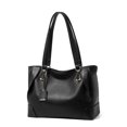 thumbnail image 3 of Genuine Leather Hobo Tote Bag, Women's Grainy Shoulder Handbag Purse, 3 of 8