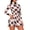 Pink Plaid, variant on Xixirimido Blue Palm Trees Boats Print Women Long Sleeve Golf Dress, Mini Tennis Dress with Built-in Shorts, Quick Dry Breathable Workout Sports Athletic Dress, Medium