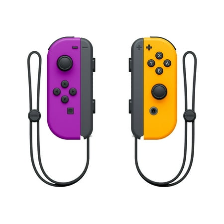Nintendo Joy-Con (L/R) Wireless Controllers for Nintendo Switch - Neon Purple/Neon Orange