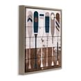 thumbnail image 3 of Stupell Industries Rustic Ocean Paddle Ores Nature Painting Brown Floater Framed Canvas Art Print Wall Art, 18 x 18, 3 of 9