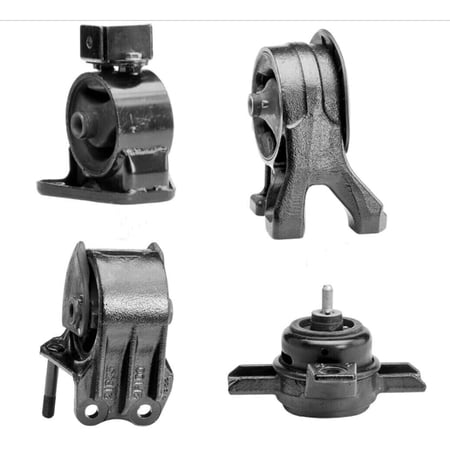 4M Auto Parts Front Rear Right Engine Mounts & Left Transmission Mounts 4PCS Parts 9754 9729 9355 9751