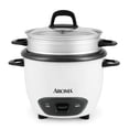 thumbnail image 1 of Aroma Arc arrocera y vaporizador de alimentos, 3 tazas (sin cocinar) 6 tazas (cocinado), Blanco, Paquete de 1, 1, 1 of 5
