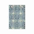 thumbnail image 1 of Blue Mandala Hanging Pocket Organizer, Repetitive Abstract Sunflower Interpretation Folkloric Motifs Print, Printed Polyester Storage Bag with Pockets, 14" x 20", Ivory and Petrol Blue, 1 of 2